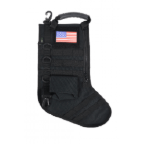 Tactical Christmas Stocking Review Tactical Christmas Stocking (Black) with American Flag